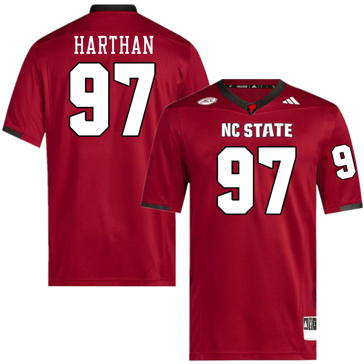 NC State Wolfpack #97 Cristian Harthan College Football Jerseys Stitched-Red